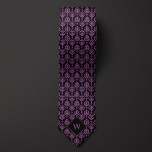 Gravata Árabe roxo e preto