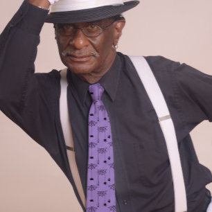 Gravata Aranhas e teias de aranha Halloween Roxo