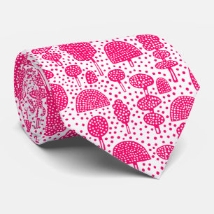 Gravata Arboretum 230715 - Neon Red on White