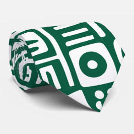 Gravata Arcos verdes e brancos caçadores de 7