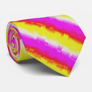 Gravata Ardeco-Arco-Íris, Cor-de-rosa Amarelo