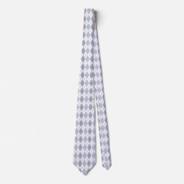 Gravata Argyle em Azul Inverno Brilhante
