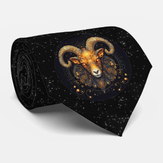 Gravata Aries Astrology Zodiac Neck Tie