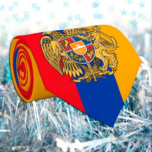 Gravata Armênio Flag e Armênia viagem, negócios/esporte