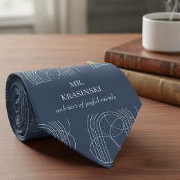Gravata Arquiteto de Mentes Alegres Professor Personalizad
