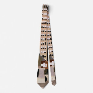 Gravata Arquitetura Vintage, arranha-céu por Sheeler, 192
