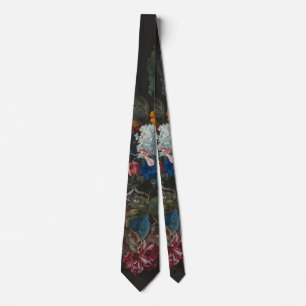Gravata Arranjo Floral Barroco Vintage em Vase