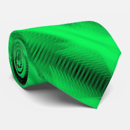 Gravata Arte abstrata diagonal futurista verde