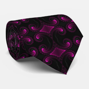 Gravata Arte Artística Magenta da Noite