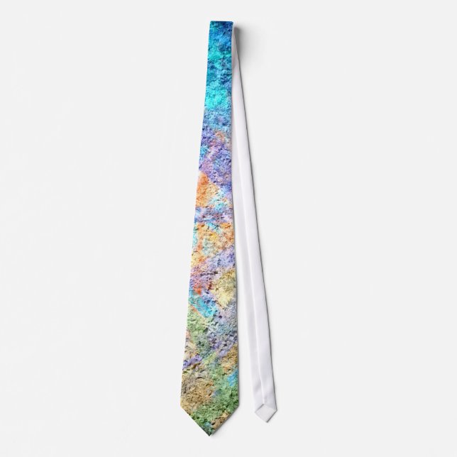 Gravata Arte de Cores Abstratas #57 (Frente)