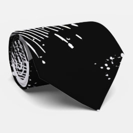 Gravata Arte de modelar preto e branco Abstrato moderno