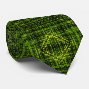 Gravata Arte fractal de alta tecnologia ecológica moderna