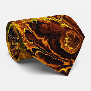 Gravata Arte Fractal De Incêndio
