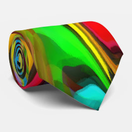 Gravata Arte moderna do Café da Manhã Psicodélica