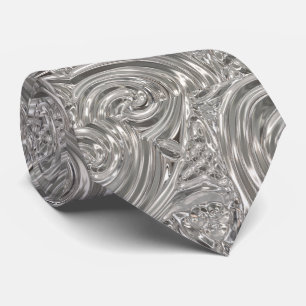 Gravata Arte vitoriana elegante prata nouveau