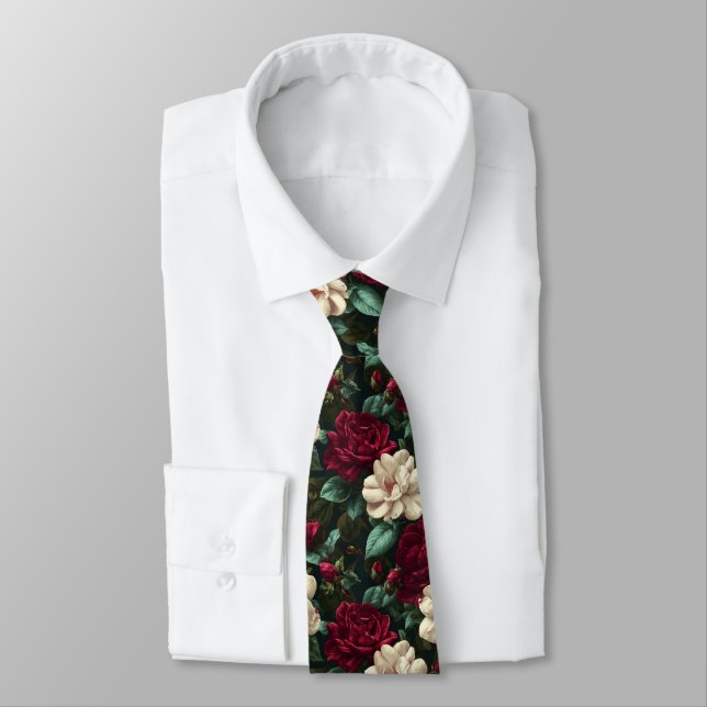 Gravata Artistic Mens Accessories Gardenias Flower (Amarrado)
