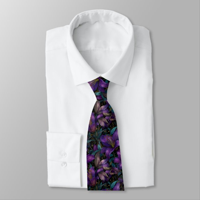 Gravata Artistic Menswear Ties Lilies Flower (Amarrado)