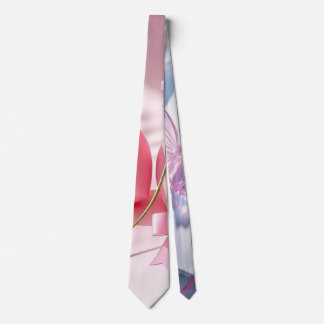 Gravata Artística Floral Pastel Rosa Azul Suave So