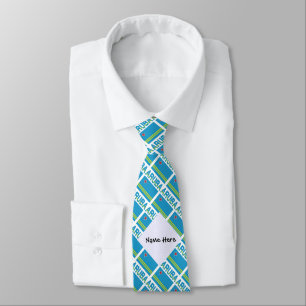 Gravata Aruba Bandeira Arubana Personalizada Preta em Mosa