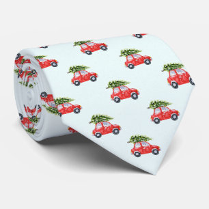 Gravata Árvore de Natal Floco de Neve Geada Férias Carro V