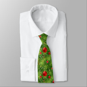 Gravata Árvore de Natal Verde e Enfeites de natal