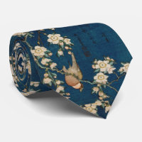 Árvore do Goldfinch e de cereja do 葛飾北斎 de