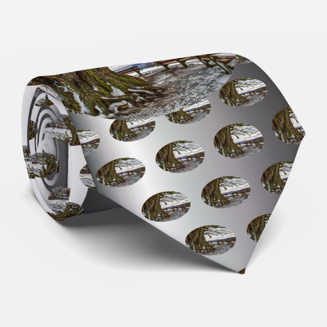 Gravata Árvore e bancos de inverno (Rolled)