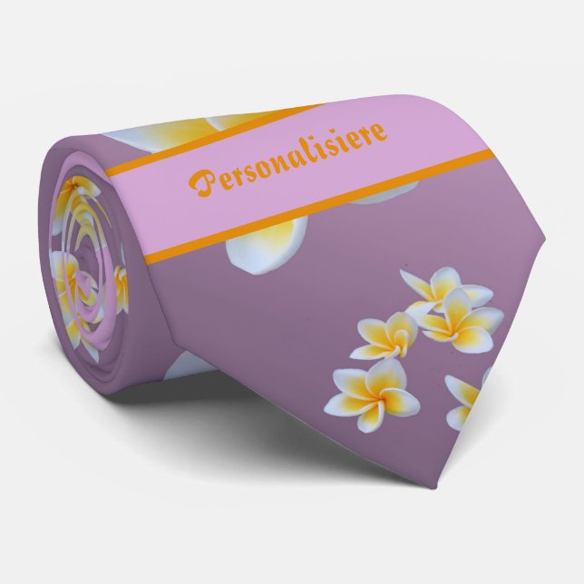 Gravata asiático, amarelo, branco, florescente, brilhante, (Rolled)