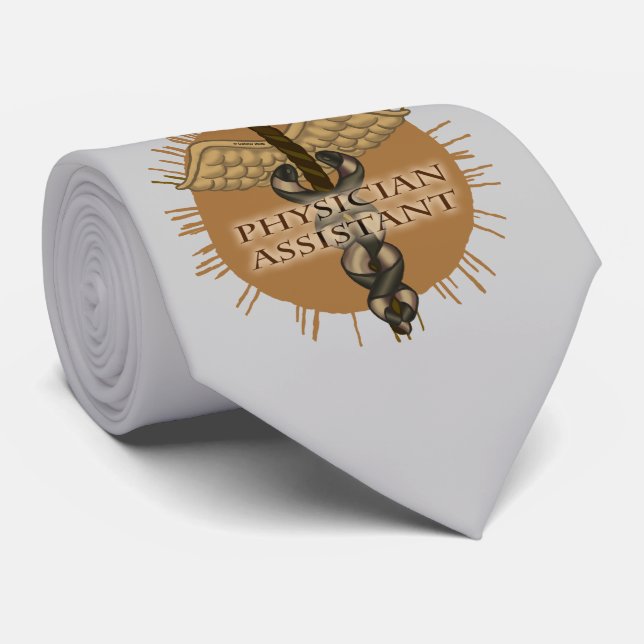 Gravata Assistente médico Caduceus (Rolled)