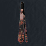 Gravata Astronauta de Vintage Science Ficke Agita Alieníge<br><div class="desc">Agora disponível! Gravatas impressas de lado duplo! Duas vezes mais legal! Imagem de Vintage: aliens futuristas de ficção científica e robôs. Um astronauta está apertando as mãos com uma alienígena amigável que parece um grande, assustador inseto ou um futuro inseto assustador. Bem-vindos ao nosso planeta! Um clássico design de quadrinhos...</div>