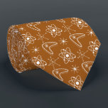Gravata Atomic 50s Midcentury Modern Science Atom Espaço<br><div class="desc">Vá com a moda,  formas modernas de meados do século em uma cor retrô dos anos 70.</div>