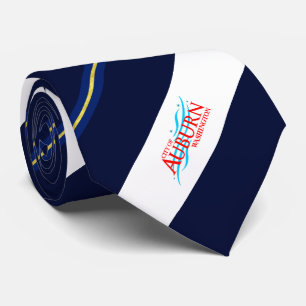 Gravata Auburn (Washington) bandeira municipal Neck Tie