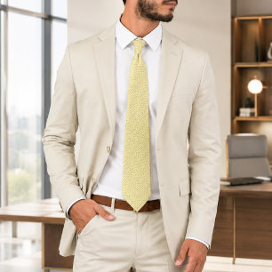 Gravata Aurelius Regent Luxo em Padrão Marfim e Dourado