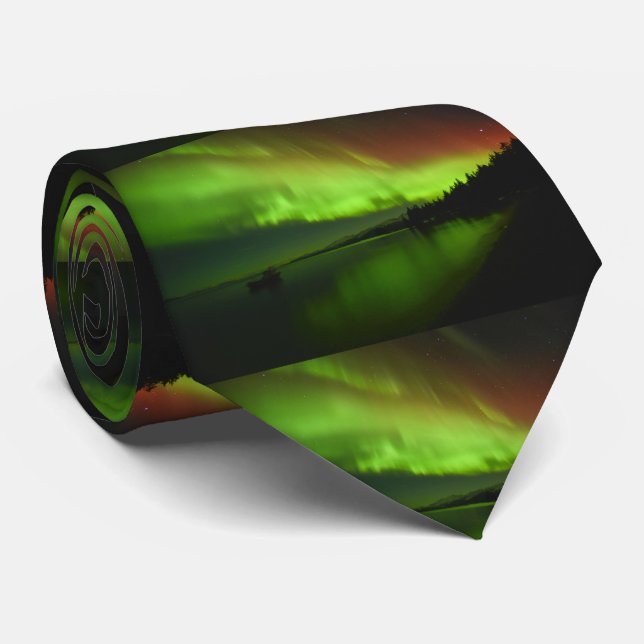 Gravata Aurora Barrada (Rolled)