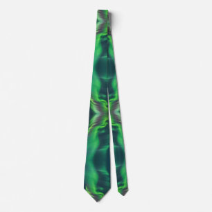 Gravata Aurora Borealis Mystical Boho Green Blue Neck