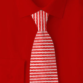 Gravata Austria Flag Brick Pattern