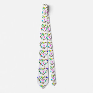 Gravata Autism Awareness heart puzzle pieces Neck Tie