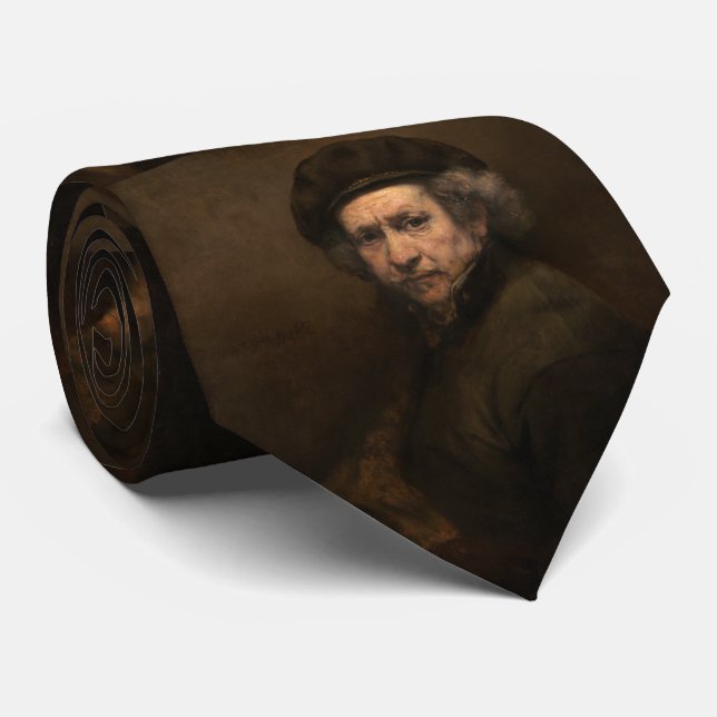 Gravata Autorretrato com Beret por Rembrandt (Rolled)