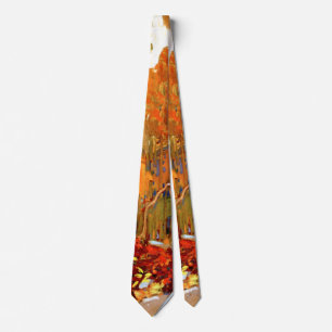 Gravata Autumn Garland, famosa pintura,