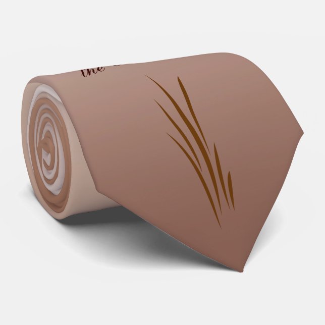 Gravata Autumn Harvest Padre do Groom Tie (Rolled)