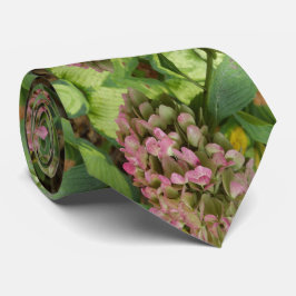 Gravata Autumn Hydrangea Bloom com Ouro Hosta Leaves