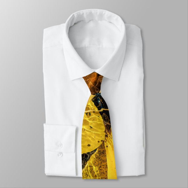 Gravata Autumn Leaves na Água (Amarrado)