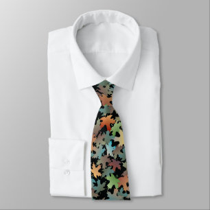 Gravata Autumn Leaves Neck Tie