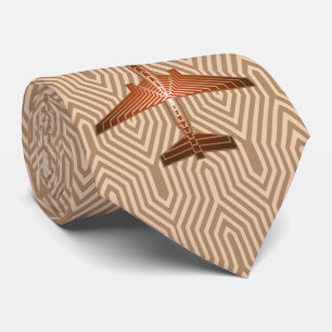 Gravata Avião do art deco, bronze, ouro e oxidação Brow