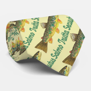 Gravata Avid Brown Trout Fly Pescador, Angler é único