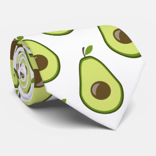 Gravata Avocado Fruta Padrão Coletor