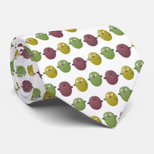 Gravata Azeitonas agradáveis, bonitas, cantando cartoon