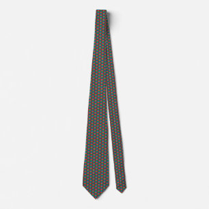 Gravata Azerbaijão Flag Honeycomb Tie