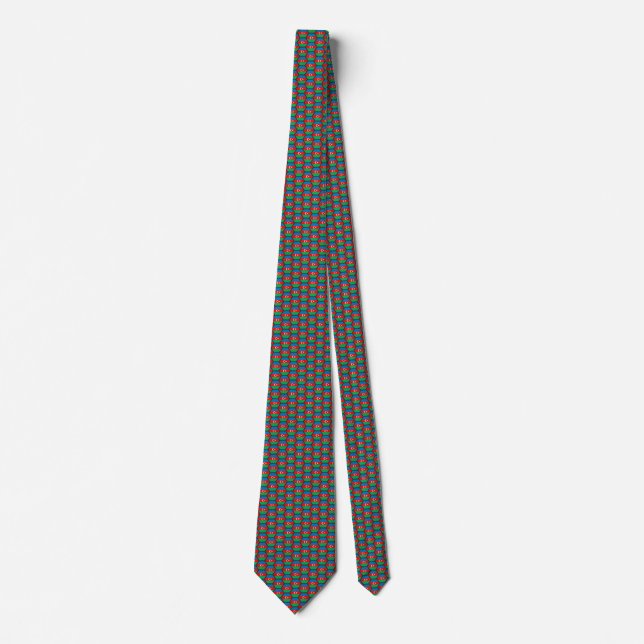 Gravata Azerbaijão Flag Honeycomb Tie (Frente)
