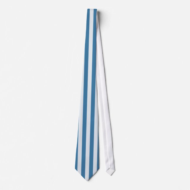 Gravata azul com listra vertical (Frente)